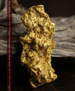 97.3gと超大型の色と形の美しい自然金-g0239-36