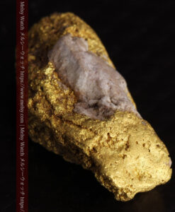 2.03gのお茶目な石英のワンポイントが面白い自然金-G0449-14