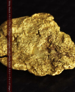 0.99gの非常に薄いやや丸い形をした自然金-G0450-13