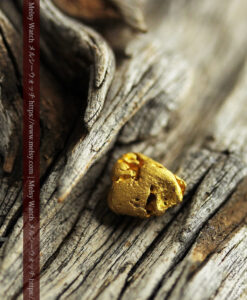 2.44gのおにぎりのようなコロコロした形の自然金-G0452-3