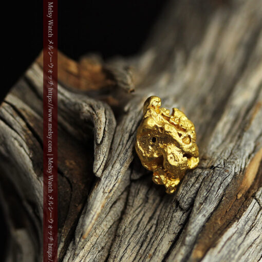 3.54gの複雑な凹凸ある形の綺麗な色合いの自然金-G0454-1