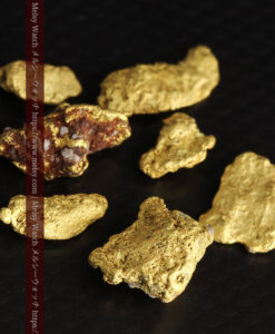 3.83gの個性ある形の自然金7点セット-G0457-10