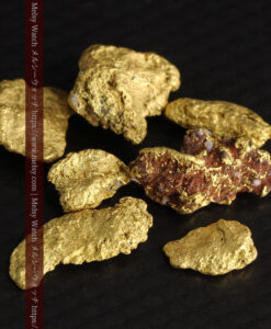 3.83gの個性ある形の自然金7点セット-G0457-12