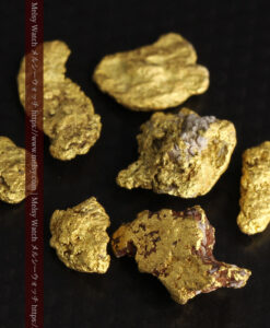 3.83gの個性ある形の自然金7点セット-G0457-8