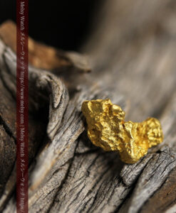 2.38gのモアイ像のような個性的な形をしている自然金-G0460-5