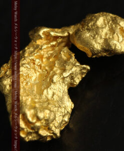 2.38gのモアイ像のような個性的な形をしている自然金-G0460-9