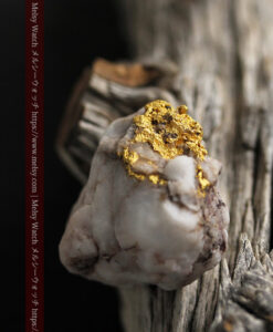 34.1gの大きな自然金から湧き出すような自然金-G0473-2