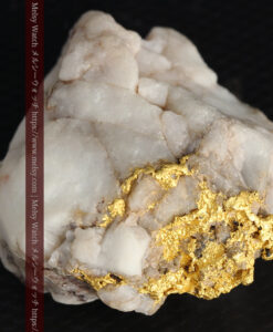 34.1gの大きな自然金から湧き出すような自然金-G0473-9