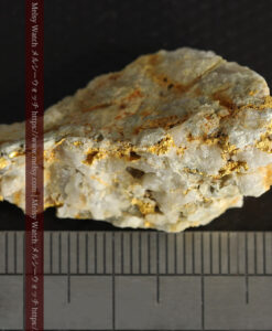 14.9gの石英の中に入り混じる特殊な姿の自然金-G0474-18