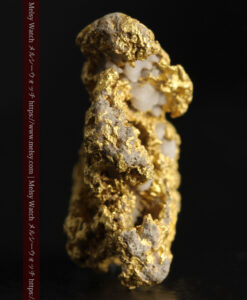 8.4gの石英の粒などインクルージョンの面白い自然金-G0476-4