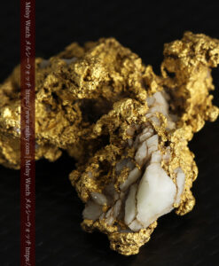 11.1gの海岸のカメノテのような石英を含んだ自然金-G0477-5