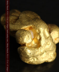 3.5gの愛嬌のある丸みに特徴がある自然金-G0483-11