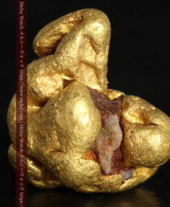 3.5gの愛嬌のある丸みに特徴がある自然金-G0483-2