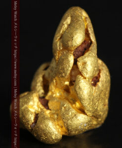 3.5gの愛嬌のある丸みに特徴がある自然金-G0483-4