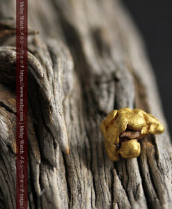 3.5gの愛嬌のある丸みに特徴がある自然金-G0483-7