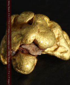 3.5gの愛嬌のある丸みに特徴がある自然金-G0483-8