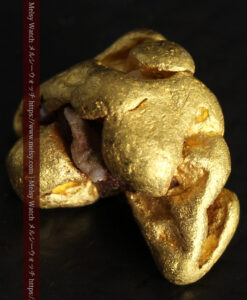 3.5gの愛嬌のある丸みに特徴がある自然金-G0483-9