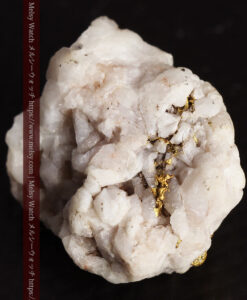 4.31gの細かな石英の連なりと特徴ある並びの自然金-G0487-12