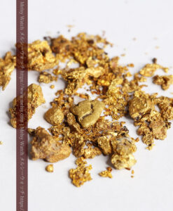 4.03gの砂金から小粒サイズまでの個人採掘家の自然金-G0492-6