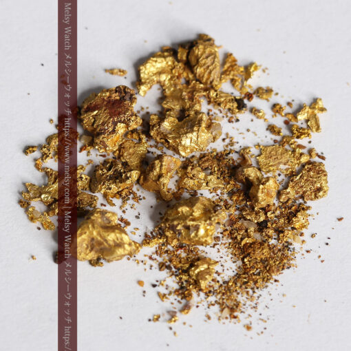 3.85gの砂金から小粒サイズまでの個人採掘家の自然金-G0493-1
