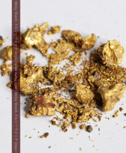 3.85gの砂金から小粒サイズまでの個人採掘家の自然金-G0493-8