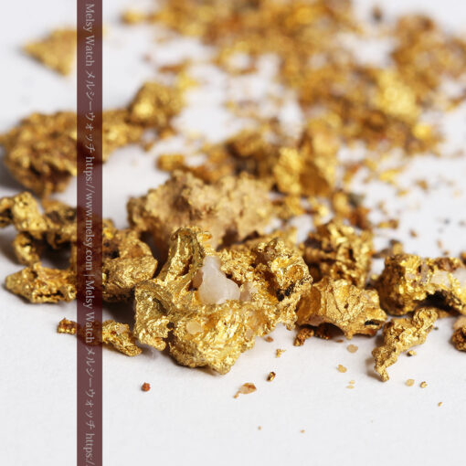 3.83gの砂金から小粒サイズまでの個人採掘家の自然金-G0494-1