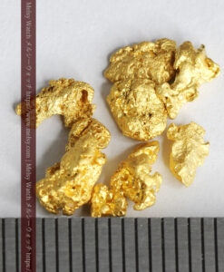 2.20gの個性的な粒のビクトリア州産自然金-G0502-9