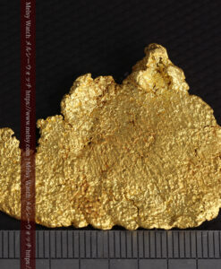 17.36gのゴジラのシルエットような特徴的な形の薄型自然金-G0507-21