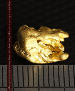 2.40gの燃え上がる炎のような形をした自然金-G0512-13