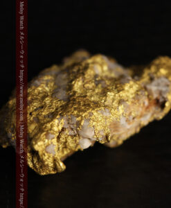 3.61gの小さな石英や金の面など複雑な組成が楽しめる自然金-G0515-7