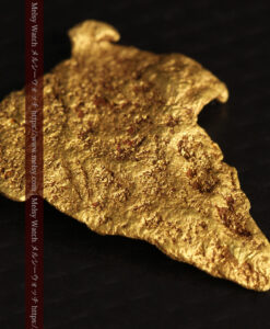 3.04gの薄く尖った鏃のような自然金-G0526-11