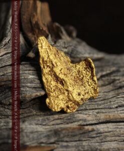 3.04gの薄く尖った鏃のような自然金-G0526-13