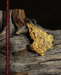 3.04gの薄く尖った鏃のような自然金-G0526-14