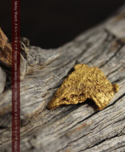 3.04gの薄く尖った鏃のような自然金-G0526-15