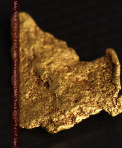 3.04gの薄く尖った鏃のような自然金-G0526-7