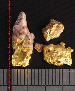 2.94gの４点の小さなクイーンズランド州産自然金-G0529-12