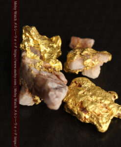 2.94gの４点の小さなクイーンズランド州産自然金-G0529-8