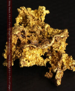 8.48gの荒々しい凹凸が魅力の西オーストラリア州産の大きめの自然金-G0535-12