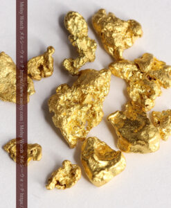 4.46gのビクトリア州産の1g超え1点を含む小粒自然金11点-G0539-10