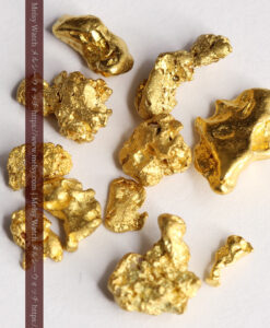 4.57gのビクトリア州産の1g弱1点を含む小粒自然金11点-G0540-10