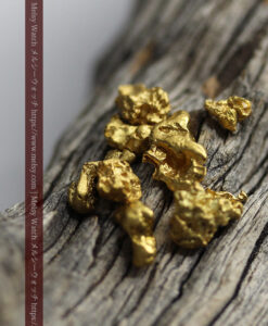 4.57gのビクトリア州産の1g弱1点を含む小粒自然金11点-G0540-4