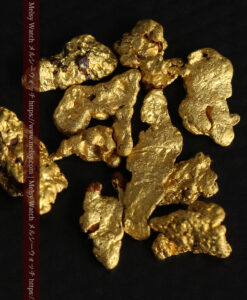 3.49gのビクトリア州産の小粒自然金11点 薄く長細い自然金有-G0545-4