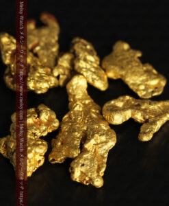 3.49gのビクトリア州産の小粒自然金11点 薄く長細い自然金有-G0545-6