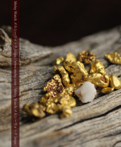 3.40gのビクトリア州産の小粒自然金20点 石英の食いつき1点含む-G0549-2