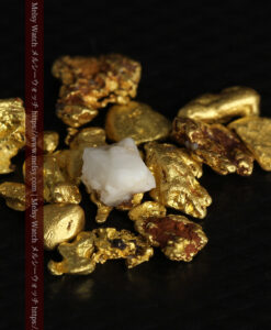 3.40gのビクトリア州産の小粒自然金20点 石英の食いつき1点含む-G0549-7