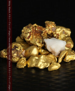 3.40gのビクトリア州産の小粒自然金20点 石英の食いつき1点含む-G0549-9