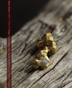 3.44gのコロコロとした形の厚みのある自然金-G0553-9