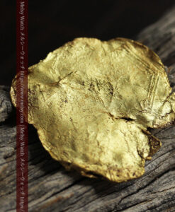 5.05gの珍しい非常に薄いリーフ状・金の葉のような自然金-G0554-10