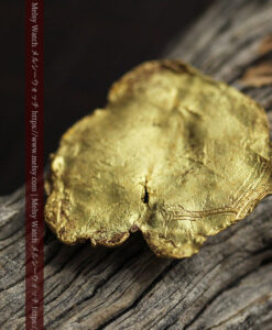 5.05gの珍しい非常に薄いリーフ状・金の葉のような自然金-G0554-11