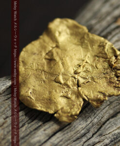 5.05gの珍しい非常に薄いリーフ状・金の葉のような自然金-G0554-6